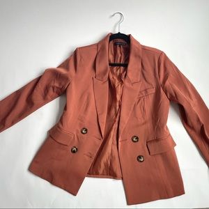 terra cotta/ rust blazer